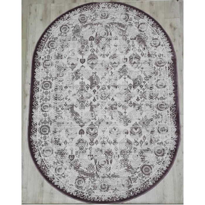 

Ковёр овальный Rimma Lux 36903A, размер 100x200 см, цвет cream/lila