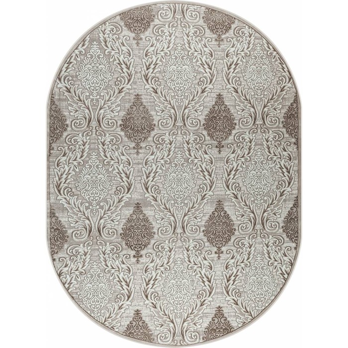 

Ковёр овальный Rimma Lux 36912J, размер 100x200 см, цвет cream/d.beige