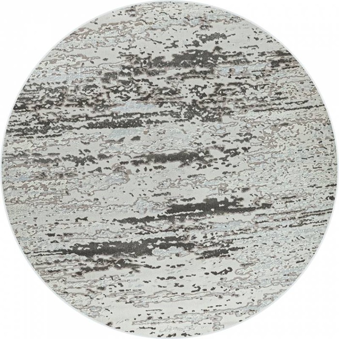 Ковёр круглый Rimma Lux 37441C, размер 200x200 см, цвет grey/l.grey ковёр круглый rimma lux 36868j размер 200x200 см цвет l grey grey