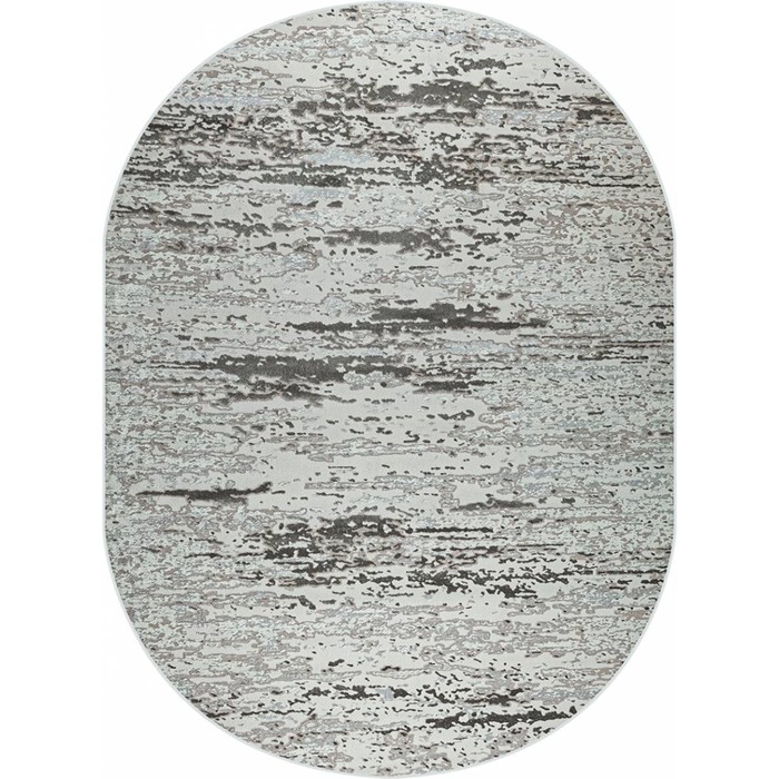 Ковёр овальный Rimma Lux 37441C, размер 160x230 см, цвет grey/l.grey ковёр овальный rimma lux 36868j размер 160x230 см цвет l grey grey