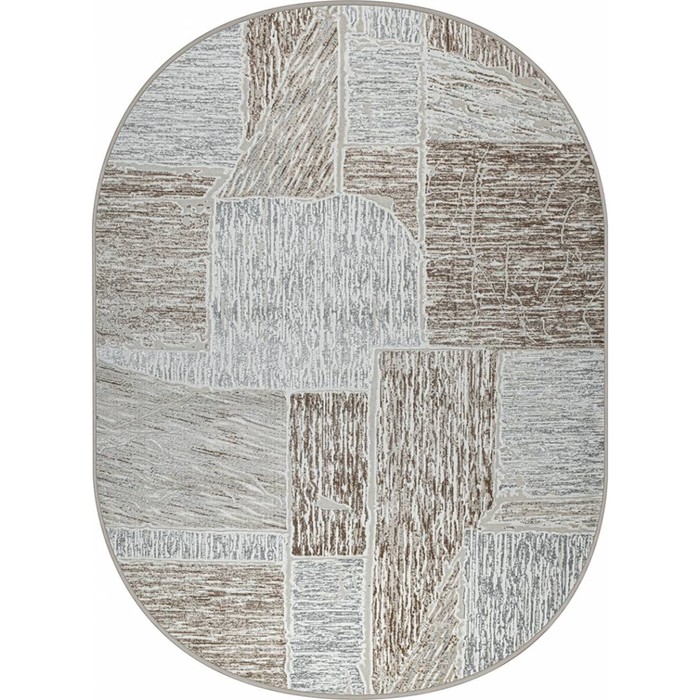 

Ковёр овальный Rimma Lux 37642B, размер 120x170 см, цвет beige/d.beige