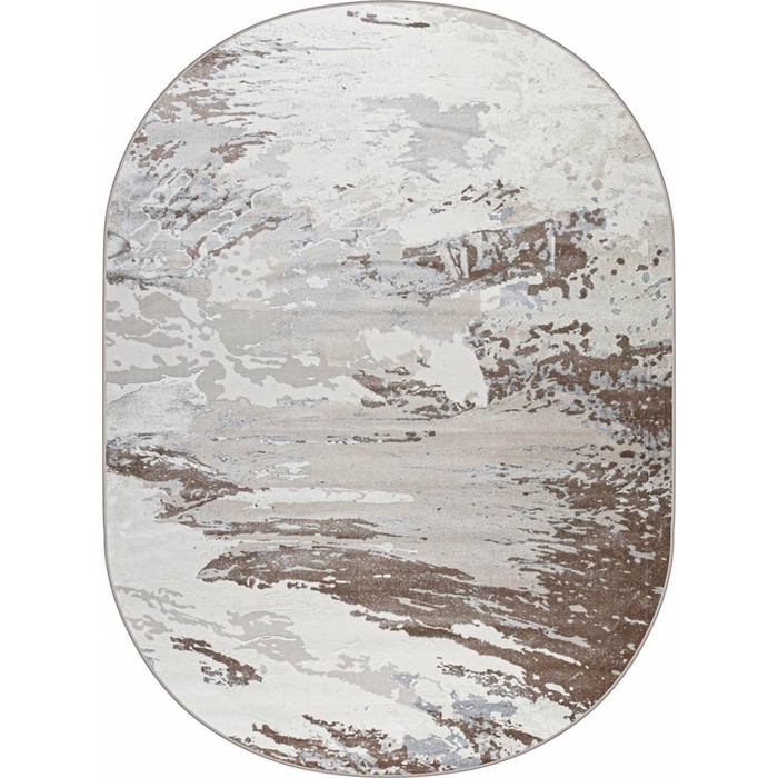 

Ковёр овальный Rimma Lux 38112A, размер 80x150 см, цвет beige/d.beige