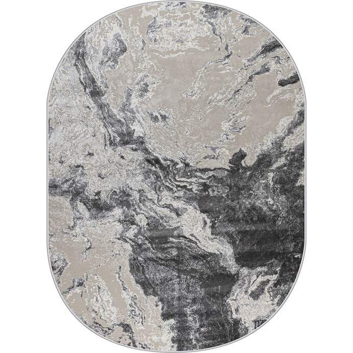 

Ковёр овальный Rimma Lux 38508A, размер 160x300 см, цвет grey/l.grey