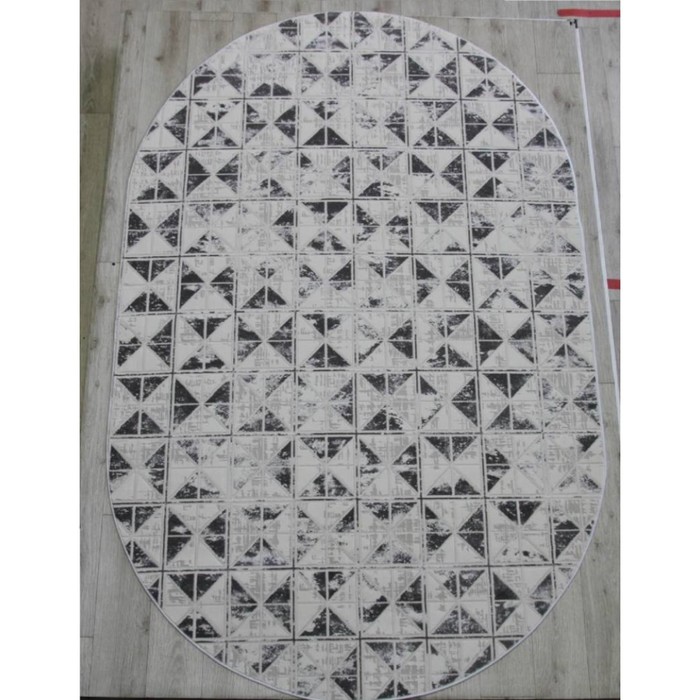 

Ковёр овальный Rimma Lux 39439A, размер 80x150 см, цвет cream/grey