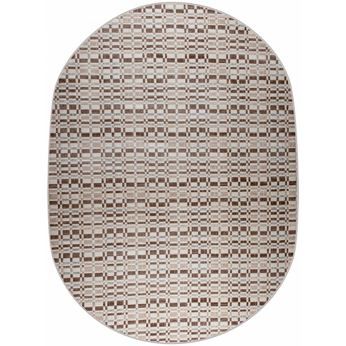 

Ковёр овальный Rimma Lux 39456A, размер 300x400 см, цвет d.beige/beige