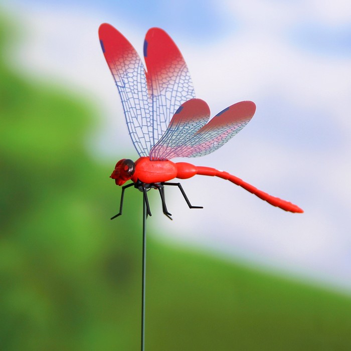 Набор декоративного штекера 6 шт. "Стрекоза" микс