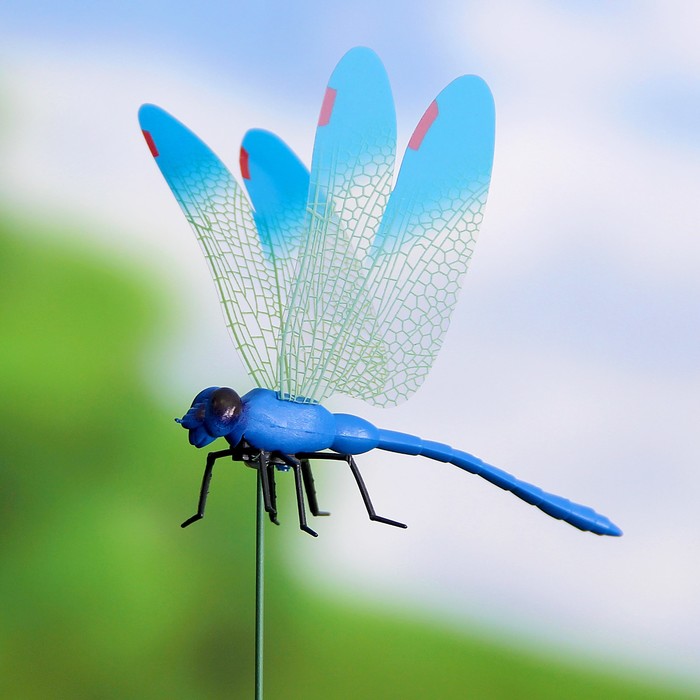 Набор декоративного штекера 6 шт. "Стрекоза" микс