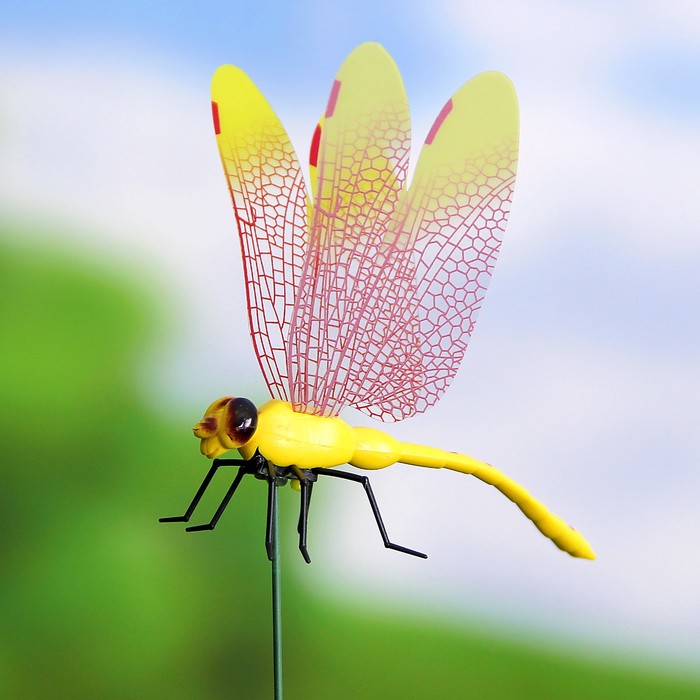 Набор декоративного штекера 6 шт. "Стрекоза" микс