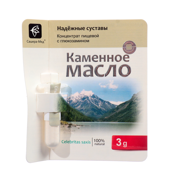 

Каменное масло "Надежные суставы" с глюкозамином, 3 г