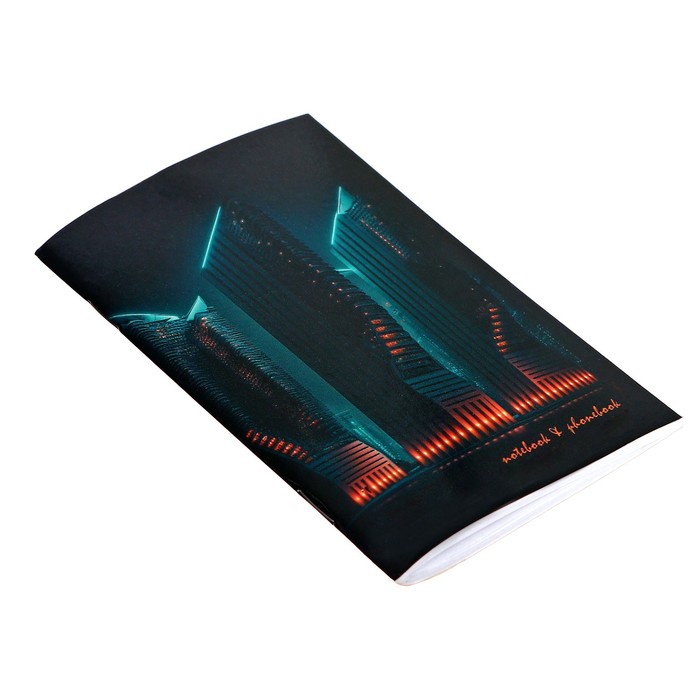 

Телефонная книжка-блокнот А6, 48 листов на скрепке "Ночной город", обложка мелованный картон, глянцевая ламинация, блок офсет 60 г/м2