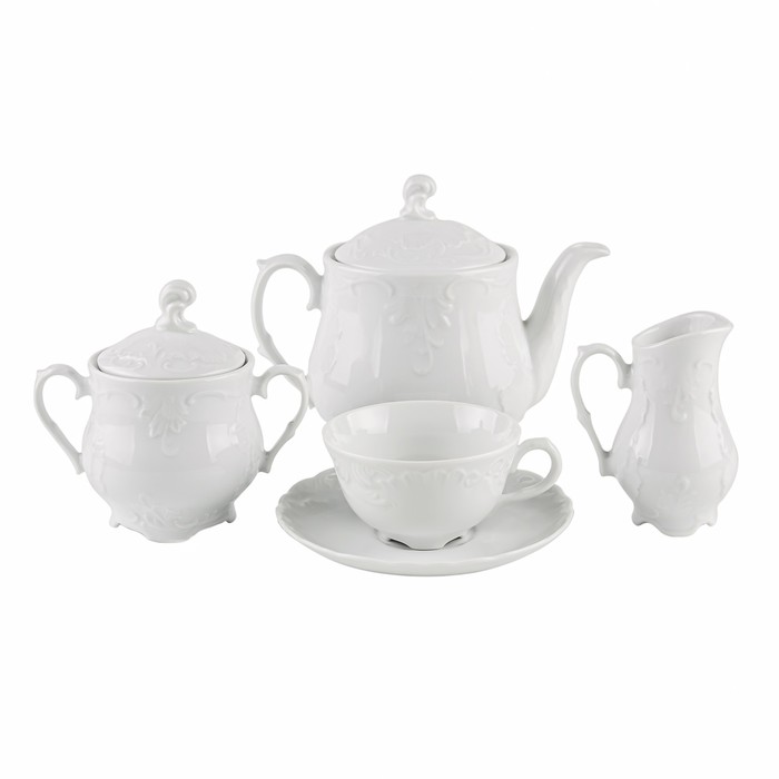 Чайный сервиз Cmielow Rococo, 15 предметов сервиз чайный cmielow астра мадонна 6 15 фарфор