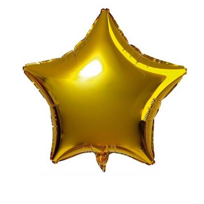 Шар фольгированный 18 «Звезда - золото»
