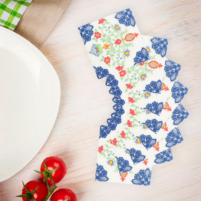 Салфетки бумажные (набор 20 шт) "Узор" 33*33 см