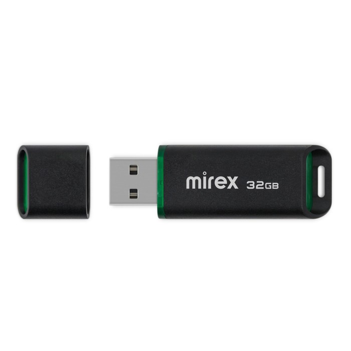 

Флешка Mirex SPACER, 32 Гб ,USB2.0, чт до 25 Мб/с, зап до 15 Мб/с, чёрная