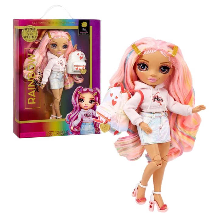 Кукла «Киа Харт», с аксессуарами, 24 см, rainbow junior high, розовая кукла киа харт с аксессуарами 24 см rainbow junior high розовая