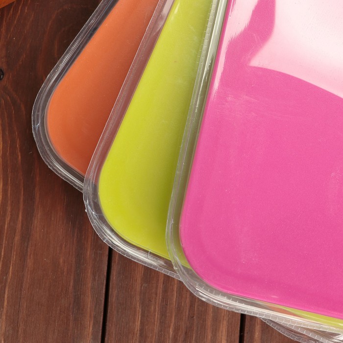 Набор 6 предметов: 4 ножа 20/19,5/11,5/9 см, ножницы, доска 30х24 см, цвета МИКС