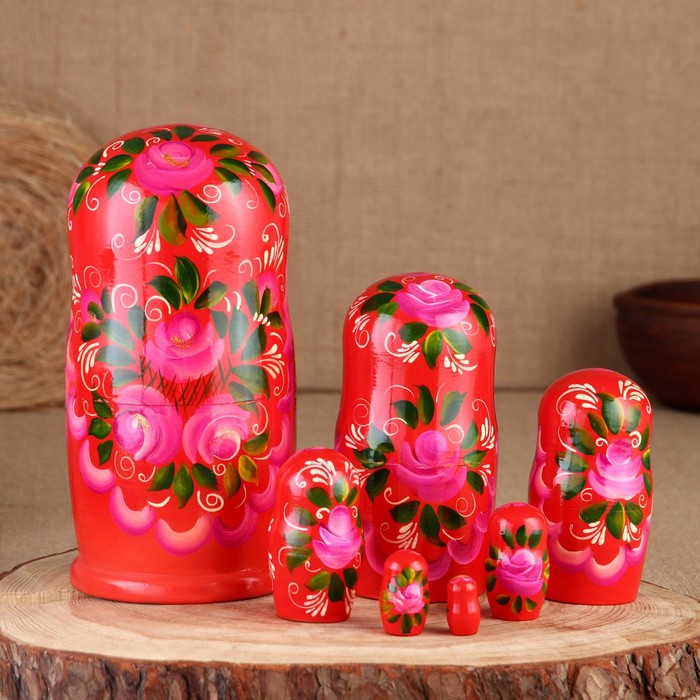 

Матрёшка «Розовая», 7 кукольная, 21 см