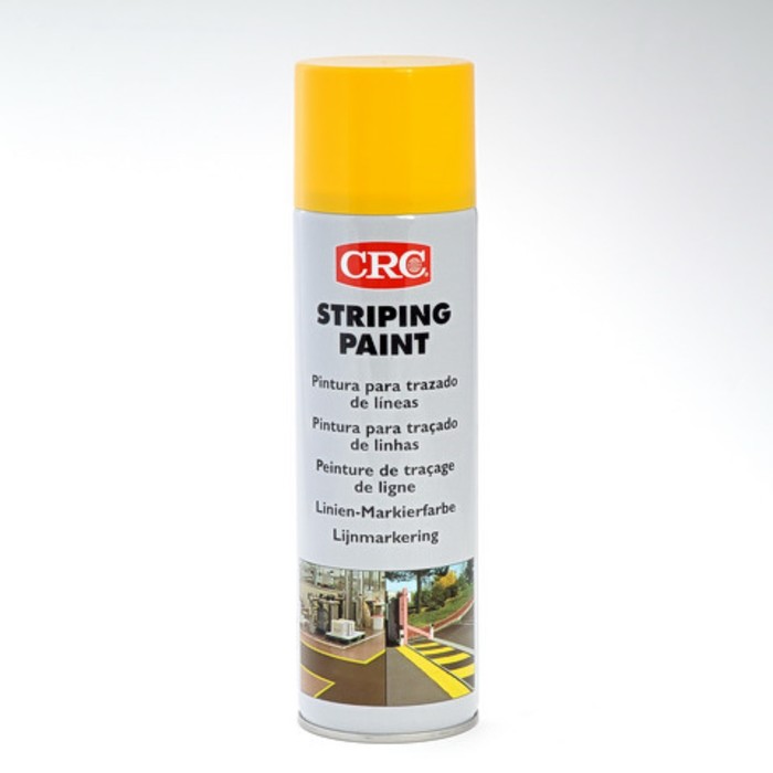 

Краска для маркировки и разметки CRC Striping paint yellow, аэрозоль, 500 мл