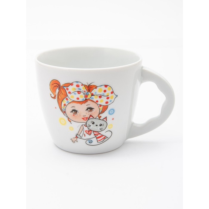 Чашка Cmielow Rococo «Девочка с котиком», 180 мл чашка cmielow calineczka девочка с котиком 180 мл фарфор