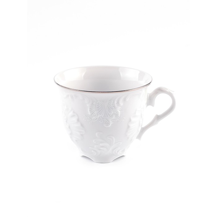 Чашка кофейная Cmielow Rococo «Узор платина», 100 мл