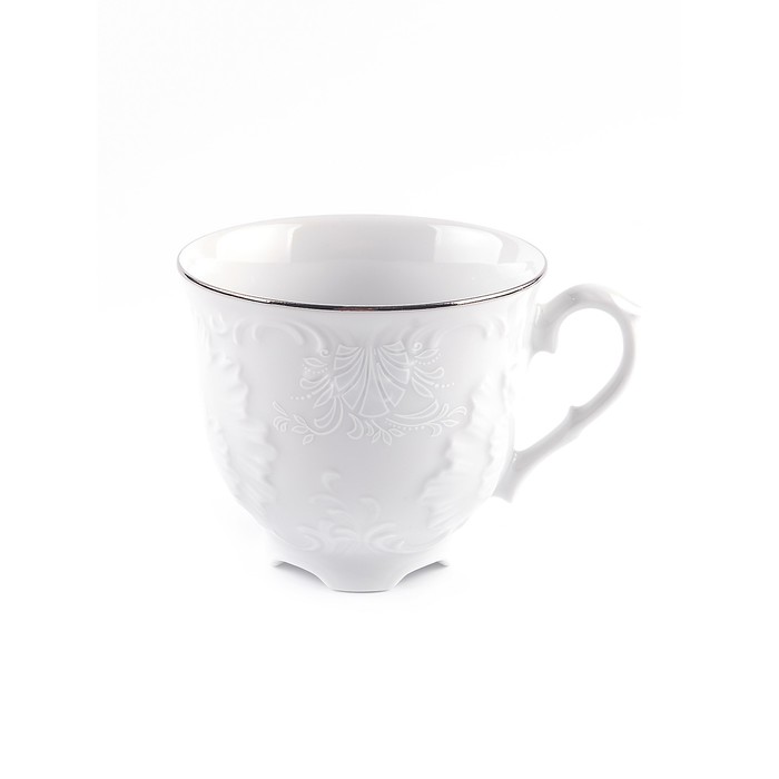 Чашка кофейная Cmielow Rococo «Узор платина», 170 мл