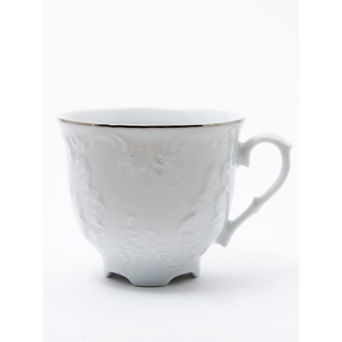 Чашка чайная Cmielow Rococo «Узор платина», 250 мл чайная пара cmielow rococo узор платина 220 мл