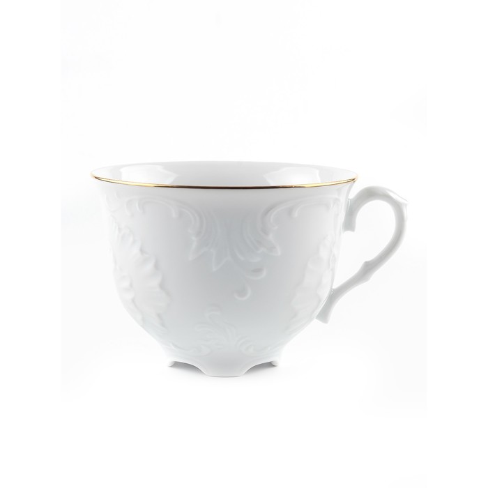 Чашка чайная Cmielow Rococo «Золотая отводка», 330 мл чашка для завтрака cmielow rococo гуси 330 мл