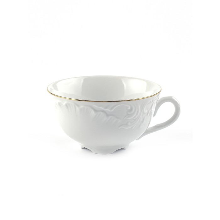 Чашка чайная Cmielow Rococo «Золотая отводка», 220 мл чашка чайная cmielow rococo узор платина 220 мл