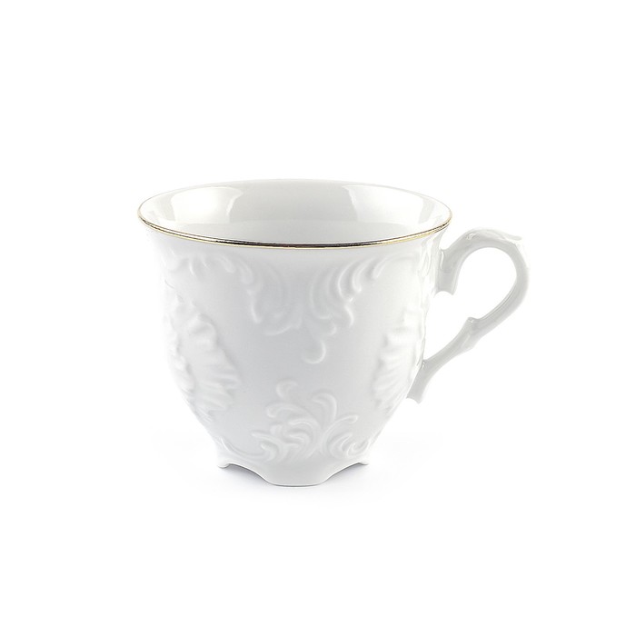 Чашка чайная Cmielow Rococo «Золотая отводка», 250 мл