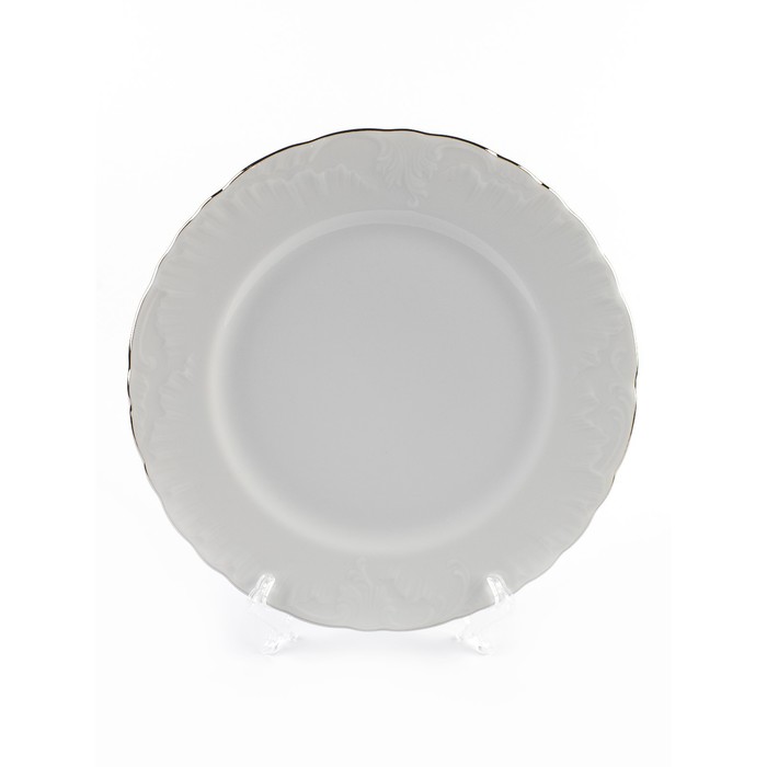 Тарелка десертная Cmielow Rococo «Отводка платина», d=19 см тарелка десертная cmielow rococo гуси 19 см