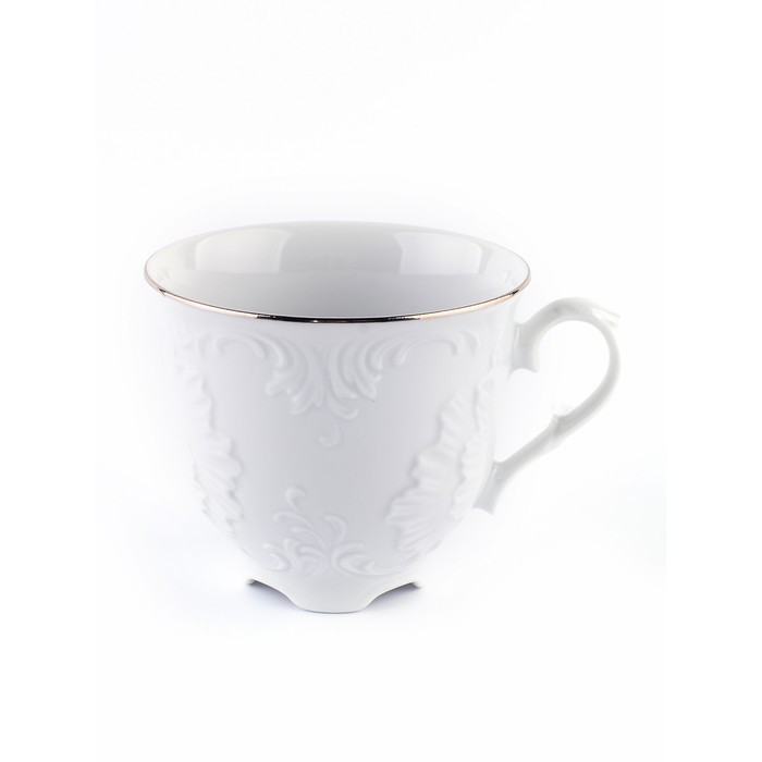 цена Чашка чайная Cmielow Rococo «Отводка платина», 250 мл
