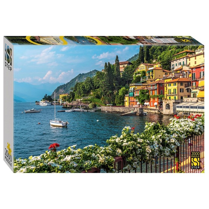 Пазл «Озеро Комо. Италия», 2000 деталей пазл рыжий кот 2000 деталей италия озеро брайес и лодки
