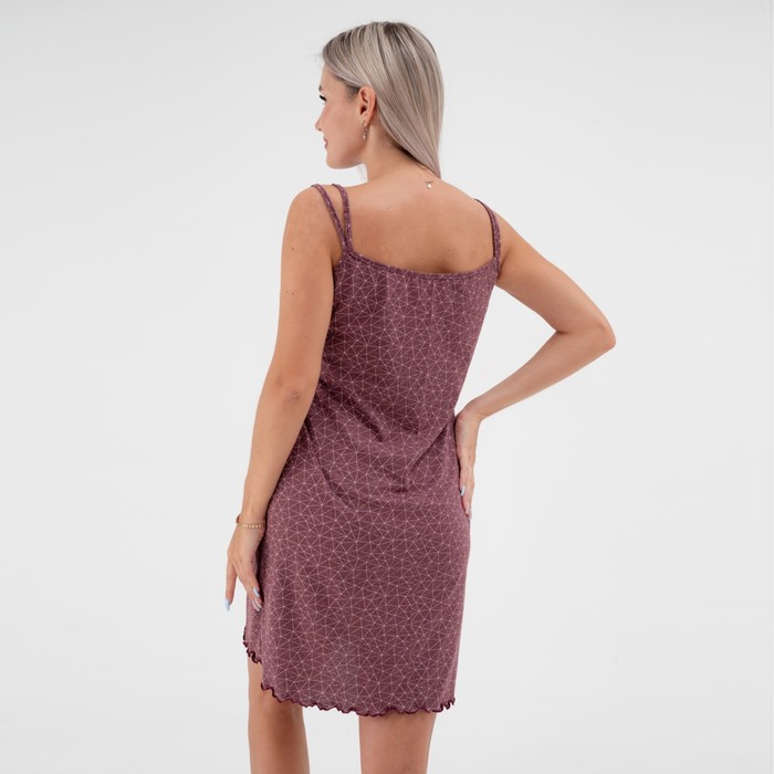 Ночная сорочка женская «Оливия», цвет бордо, размер 46