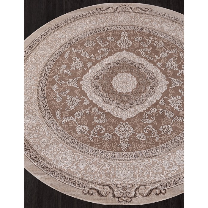 

Ковёр круглый Armina 03874b, размер 160x160 см, цвет brown / brown