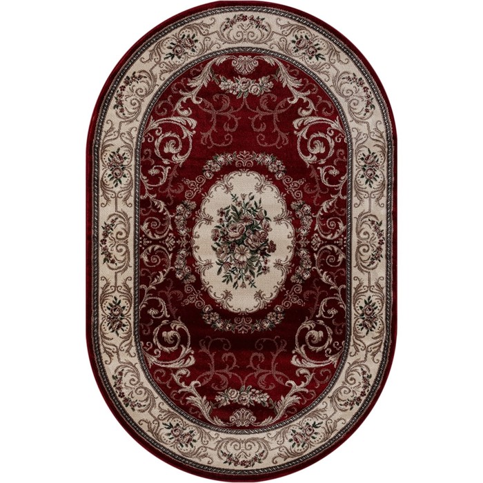 

Ковёр овальный Colizey d066, размер 110x60 см, цвет red