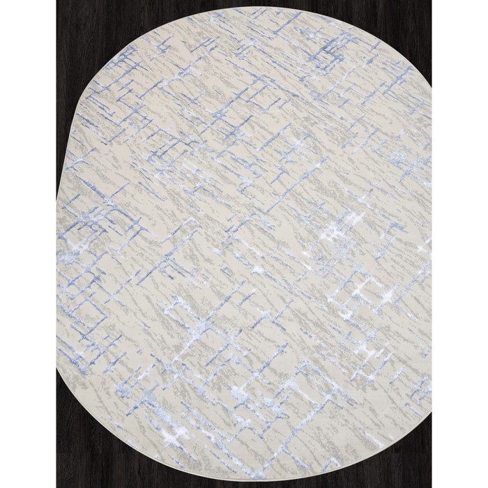 

Ковёр овальный Liman f164, размер 300x160 см, цвет cream-blue