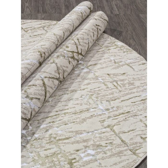 ковёр прямоугольный merinos liman размер 200x400 см цвет cream green Ковёр овальный Merinos Liman, размер 200x400 см, цвет cream-green