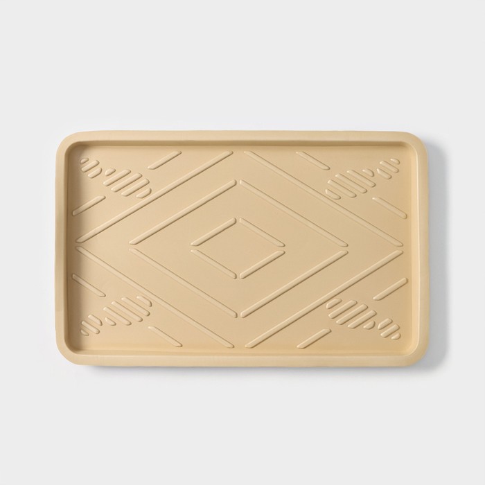 

Лоток придверный для обуви, 31×51×3 см, EVA, цвет бежевый