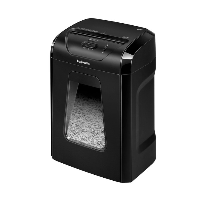 

Шредер Fellowes Powershred 12C, DIN P-4, 4х40мм, 12лст., 18лтр., Safety Lock