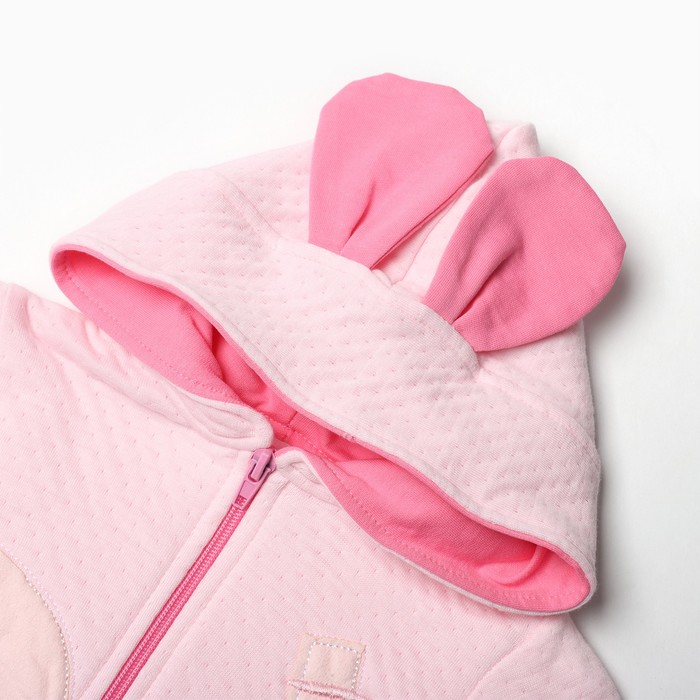 фото Комбинезон для девочки, цвет розовый, рост 68 см bebus