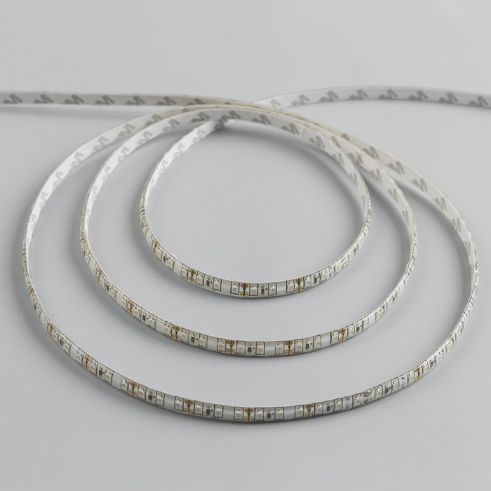 Светодиодная лента 12В, SMD3528, 5 м, IP65, 120 LED, 9.6 Вт/м, 6-7 Лм/1 LED, DC, ЗЕЛЁНЫЙ