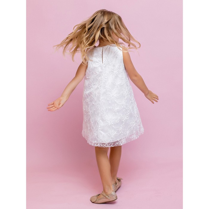 

Платье для девочки, рост 110 см, цвет белый