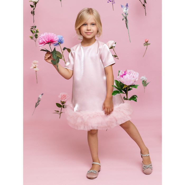 Платье для девочки, рост 110 см, цвет розовый платье для девочки цвет розовый рост 110 см