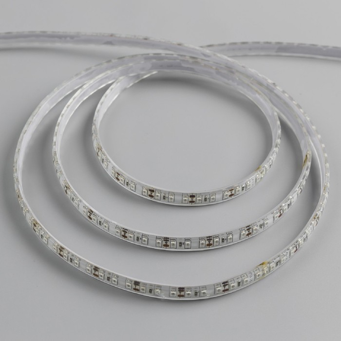 Светодиодная лента 12В, SMD3528, 5 м, IP68, 120 LED, 9.6 Вт/м, 6-7 Лм/1 LED, DC, КРАСНЫЙ