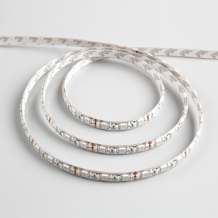 Светодиодная лента 12В, SMD5050, 5 м, IP65, 60 LED, 14.4 Вт/м, 14-16 Лм/1 LED, DC, СИНИЙ