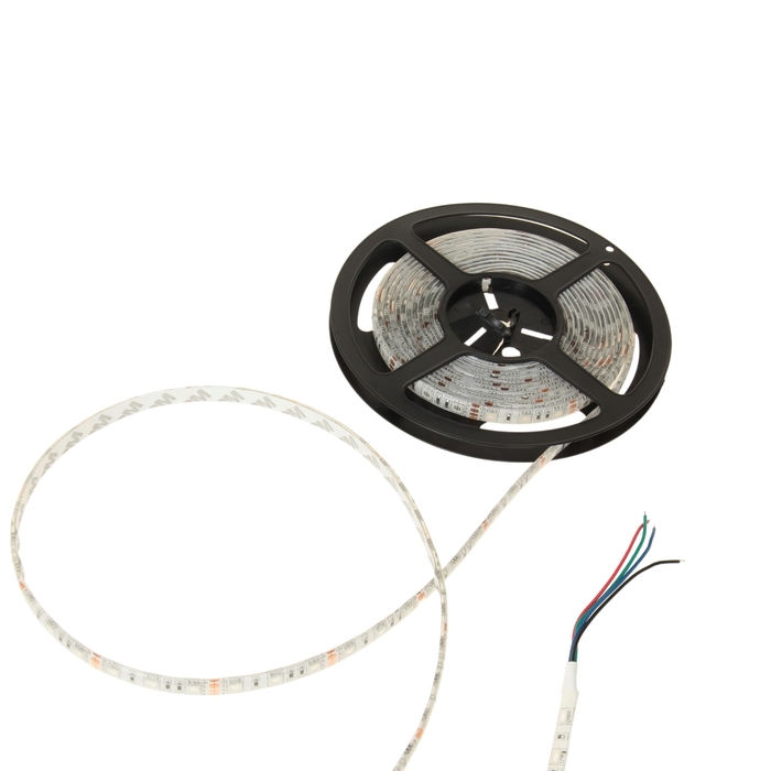Светодиодная лента 12В, SMD5050, 5м, IP68, 60LED, 14.4 Вт/м, 14-16 Лм/1 LED, DC, МУЛЬТИ (RGB)