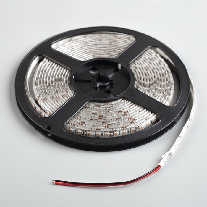 Светодиодная лента 12В, SMD3528, 5 м, IP65, 120 LED, 9.6 Вт/м, 6-7 Лм/1 LED, DC, ФИОЛЕТОВЫЙ