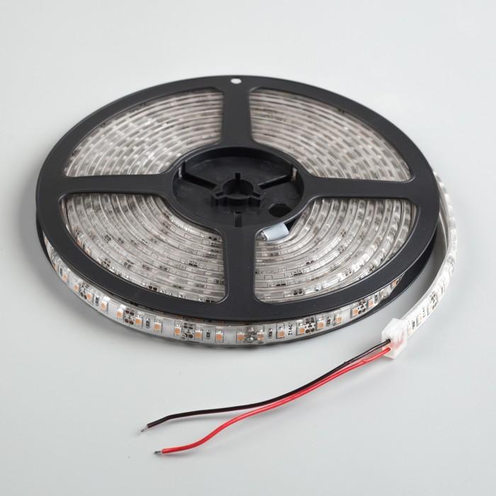 Светодиодная лента 12В, SMD3528, 5 м, IP68, 120 LED, 9.6 Вт/м, 6-7 Лм/1 LED, DC, ФИОЛЕТОВЫЙ