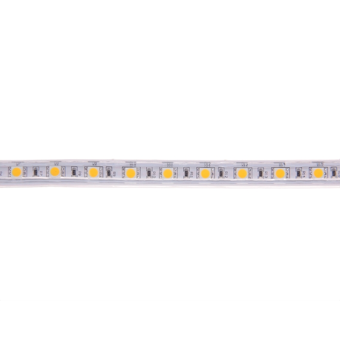 Светодиодная лента 220В, SMD3528, 5 м, IP65, 60 LED, 3.3 Вт/м, 6-7 Лм/1 LED, AC, КРАСНЫЙ