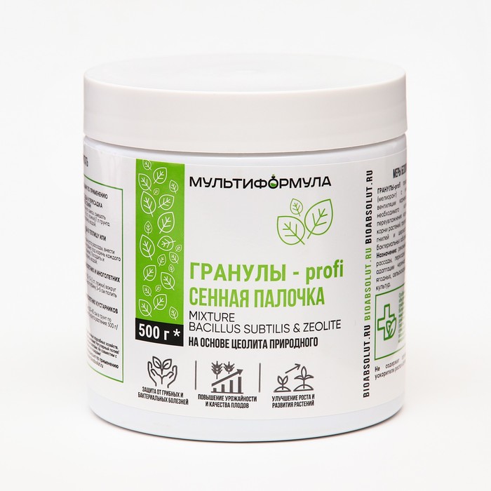 

Почвоулучшитель на основе цеолита гранулы Profi - Сенная Палочка Profi, 500 гр